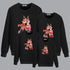 Christmas cartoon cute elk printed warm sweater family of three series